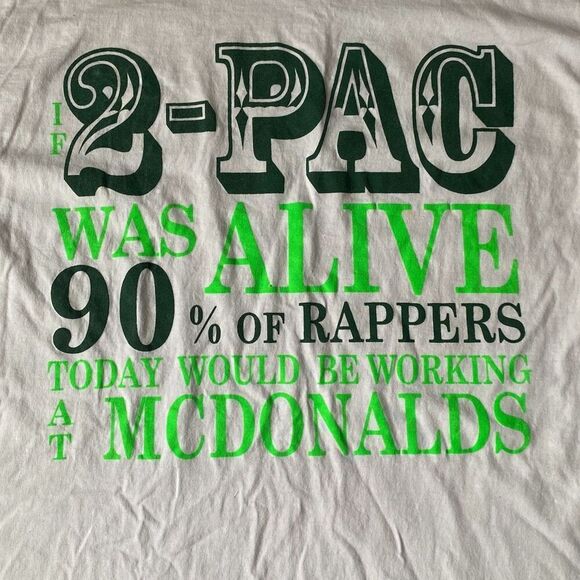 Vintage Y2K 00's 2Pac Hommage Tee XXL Streetwear Tupac hip hop graphic - Picture 4 of 4